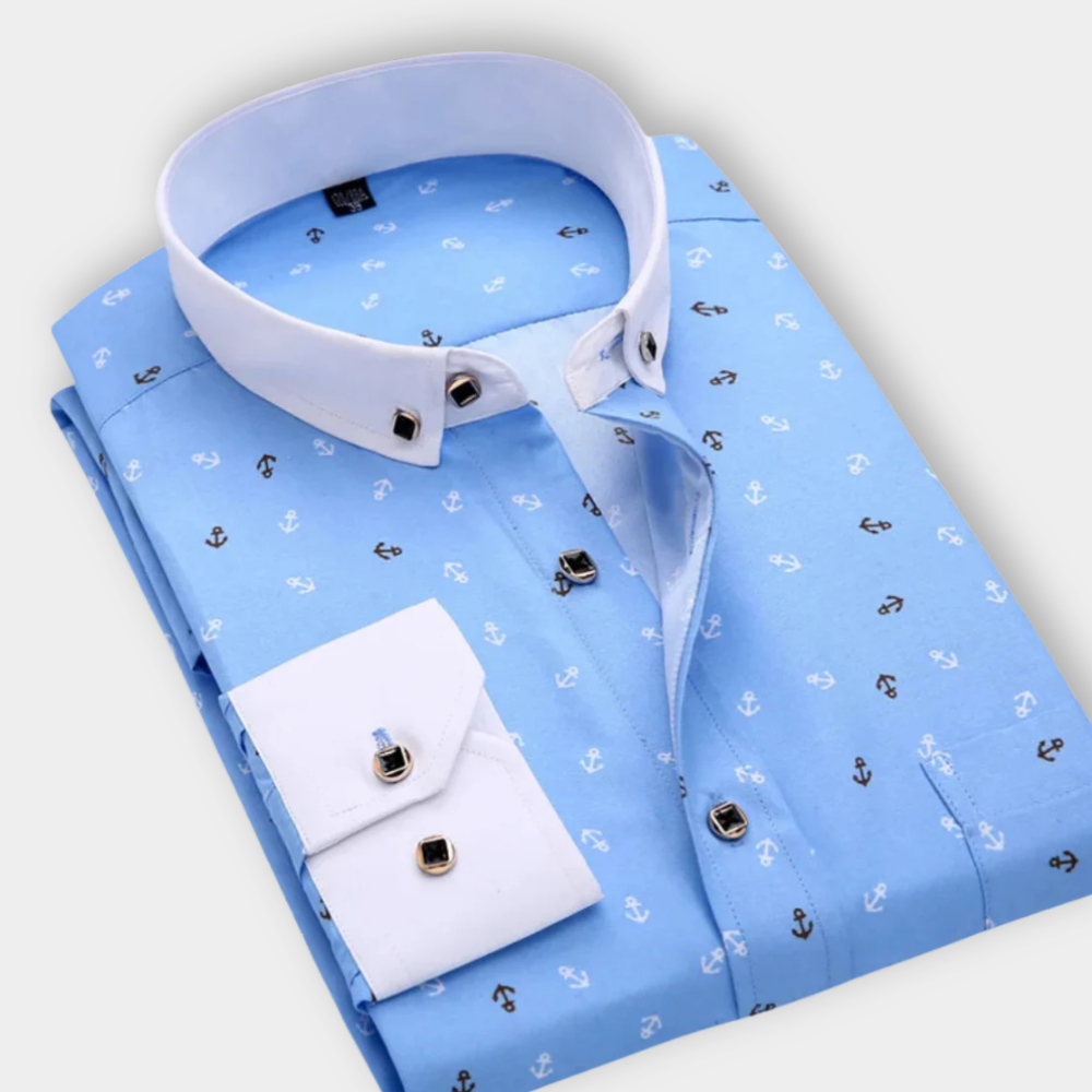 Émile | Chemise À Motif Nautique Élégant