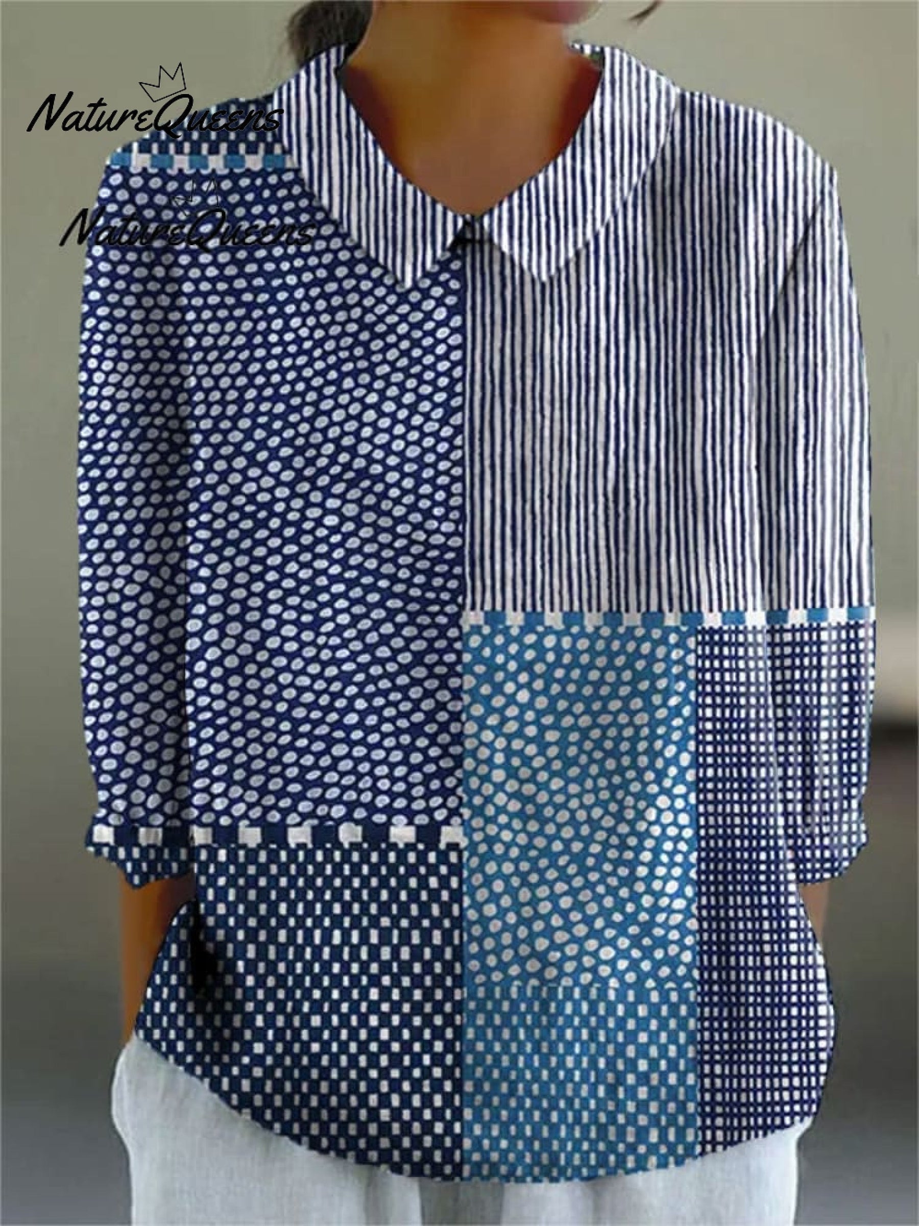 Veronica | Robe En Coton À Motifs Artistiques Et Coupe Fluide