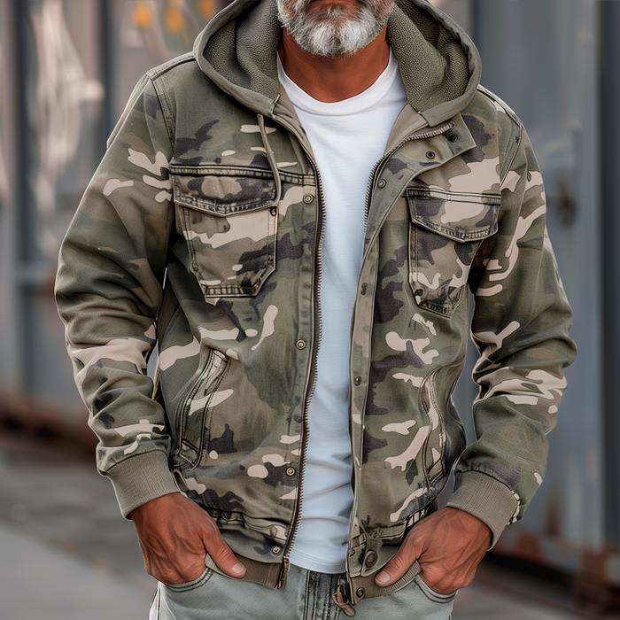 Sami - Veste Camouflage - Résistante aux Intempéries et Stylée