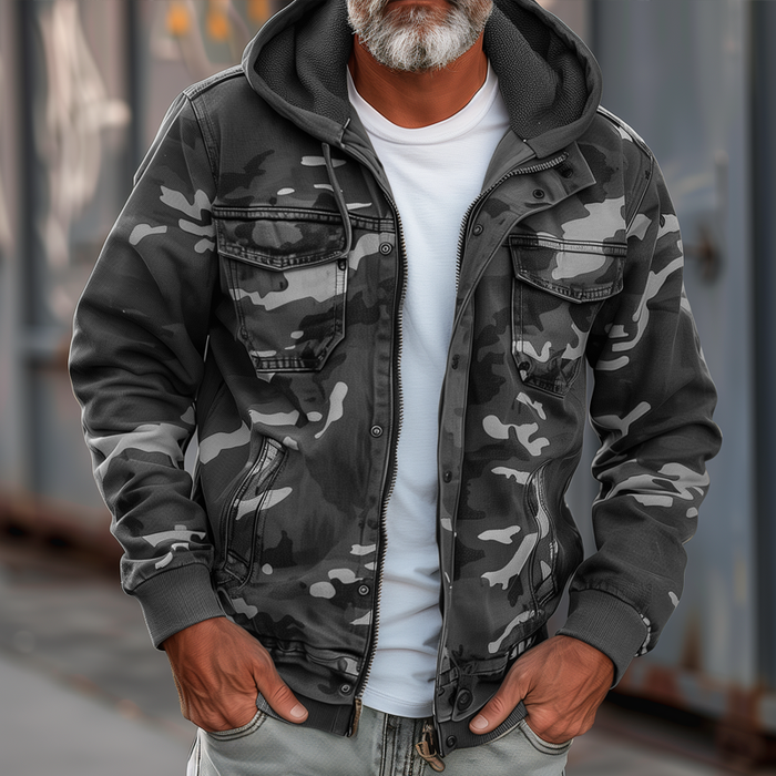 Sami - Veste Camouflage - Résistante aux Intempéries et Stylée