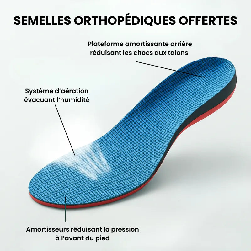 OrthoSport+ - Chaussures de marche à confort orthopédique homme