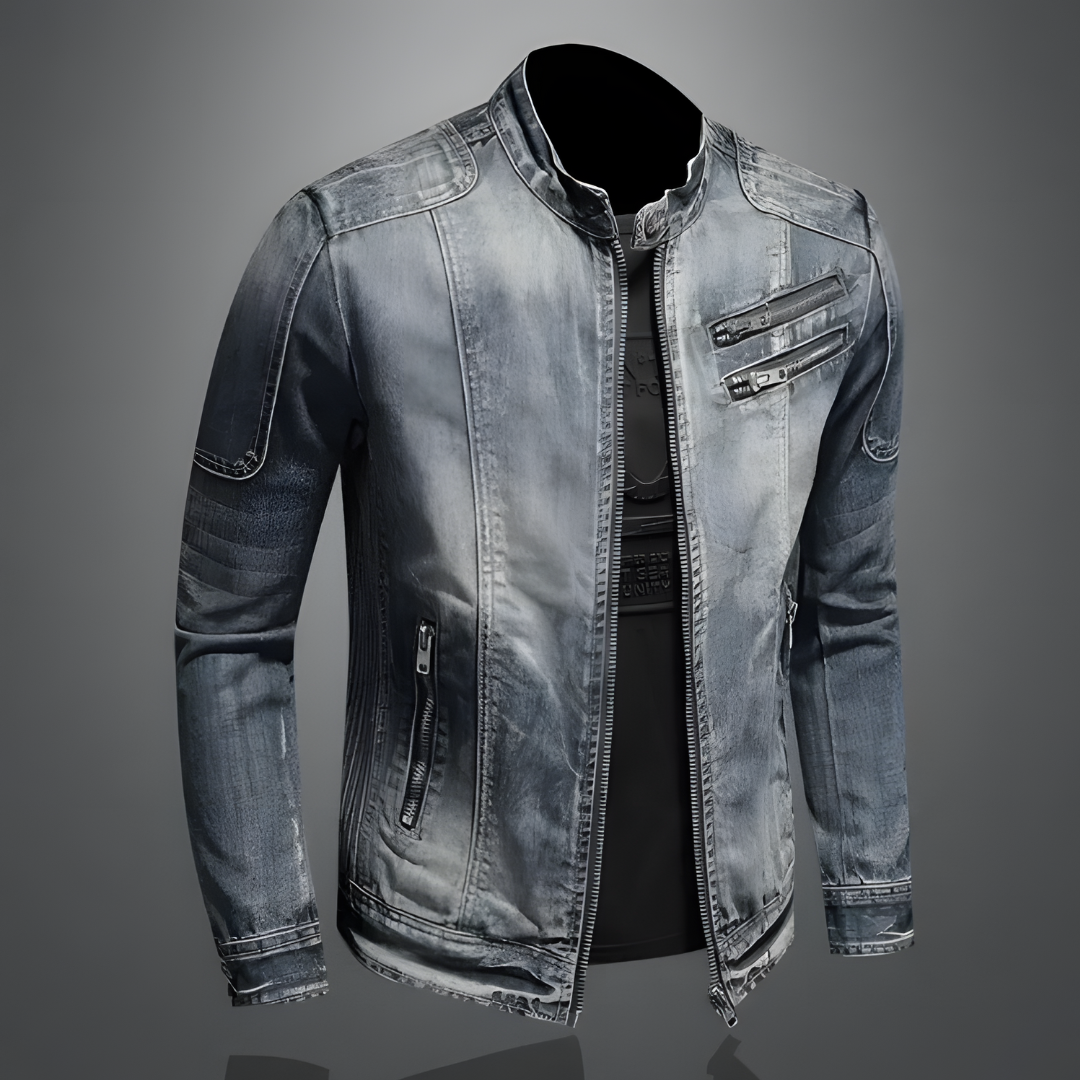 Ricky | Veste En Jean Style Biker