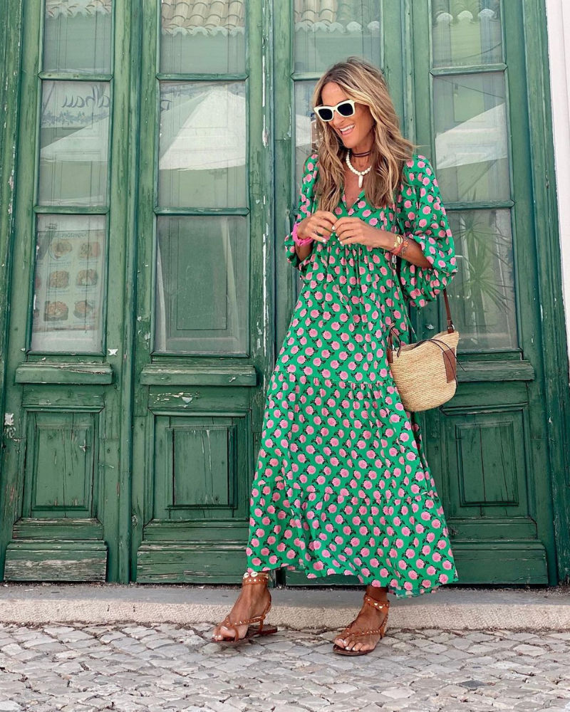 Sandy – Robe Longue Confort Élégant