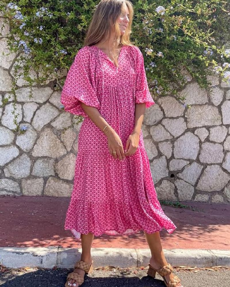 Sandy – Robe Longue Confort Élégant