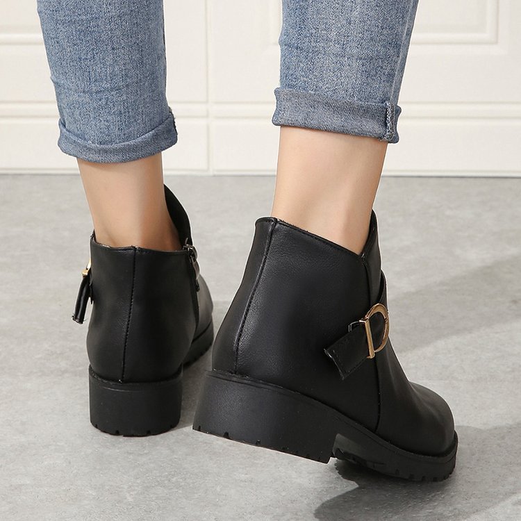 Bottines Courtes à Talon Épais - Piedis LTD Bottines Courtes à Talon Épais Bottines Piedis LTD Noir / 36 Piedis LTD Bottines
