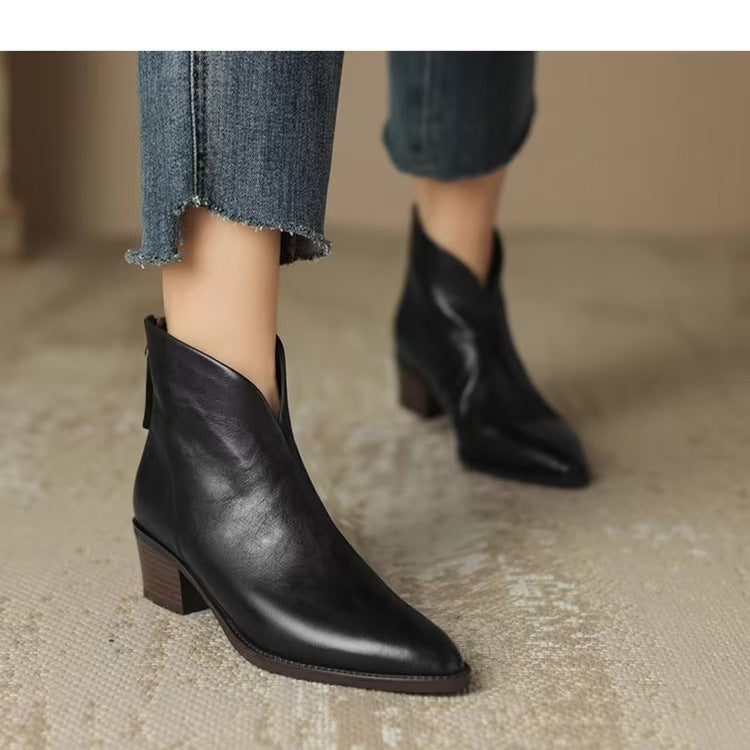 Bottines Britaniques à Talon Moyen - Piedis LTD Bottines Britaniques à Talon Moyen 0 Piedis LTD Velours Noir Plus / 35 Piedis LTD 0