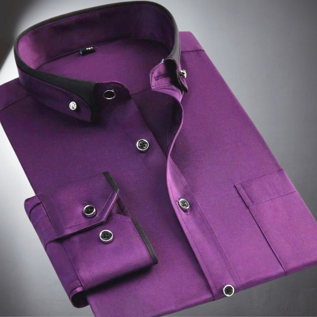Matteo | Chemise Élégante À Col Contrasté