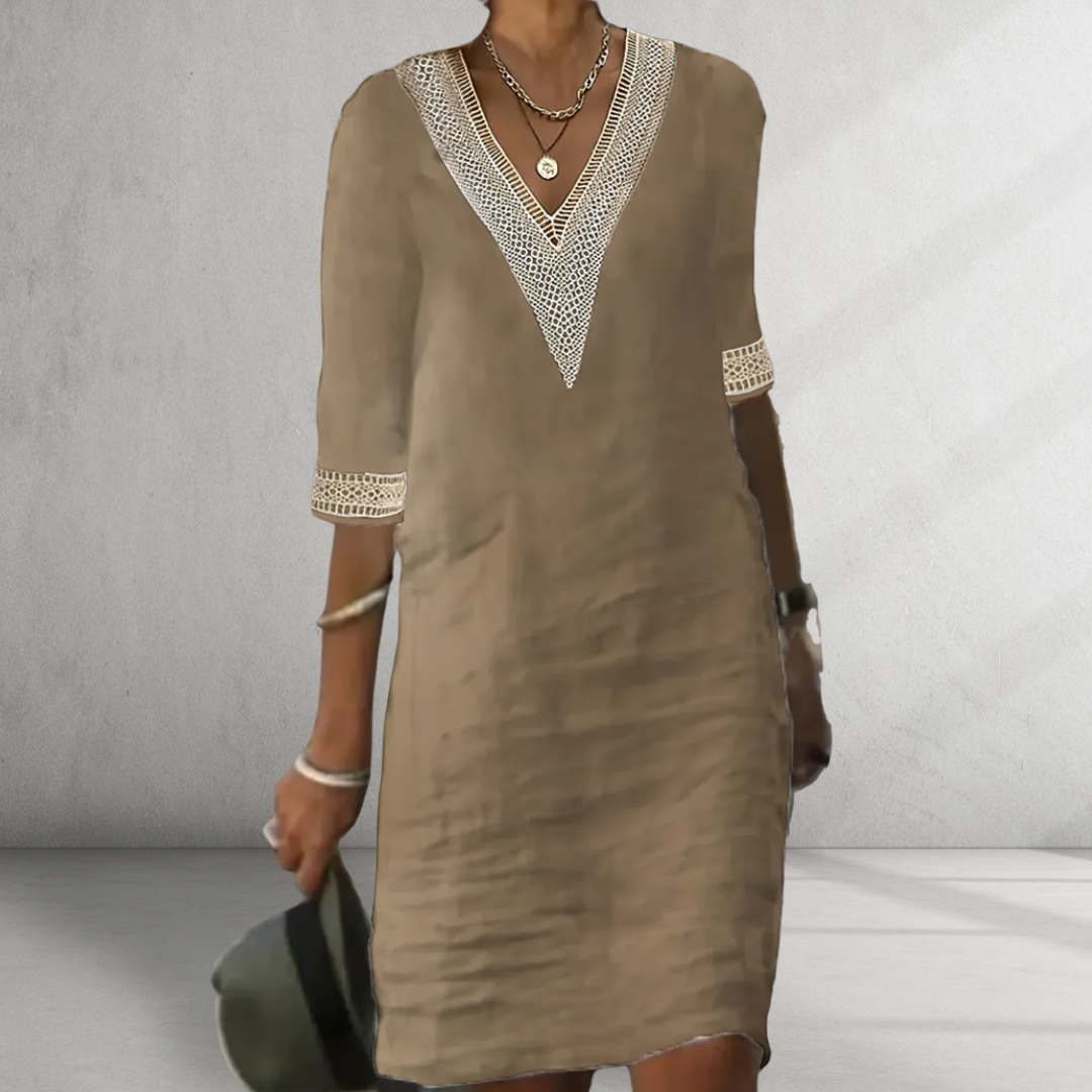 Marissa | Robe D’Été En Coton Et Lin