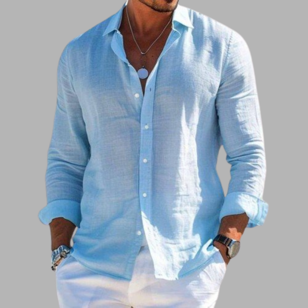 Ariel | Chemise Élégante En Lin Et Coton