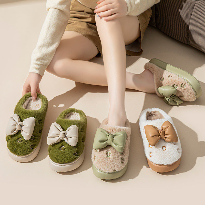 Chaussons Femme Nœud Plateforme - Piedis LTD Chaussons Femme Nœud Plateforme Bottines Piedis LTD Vert / 36-37 Piedis LTD Bottines