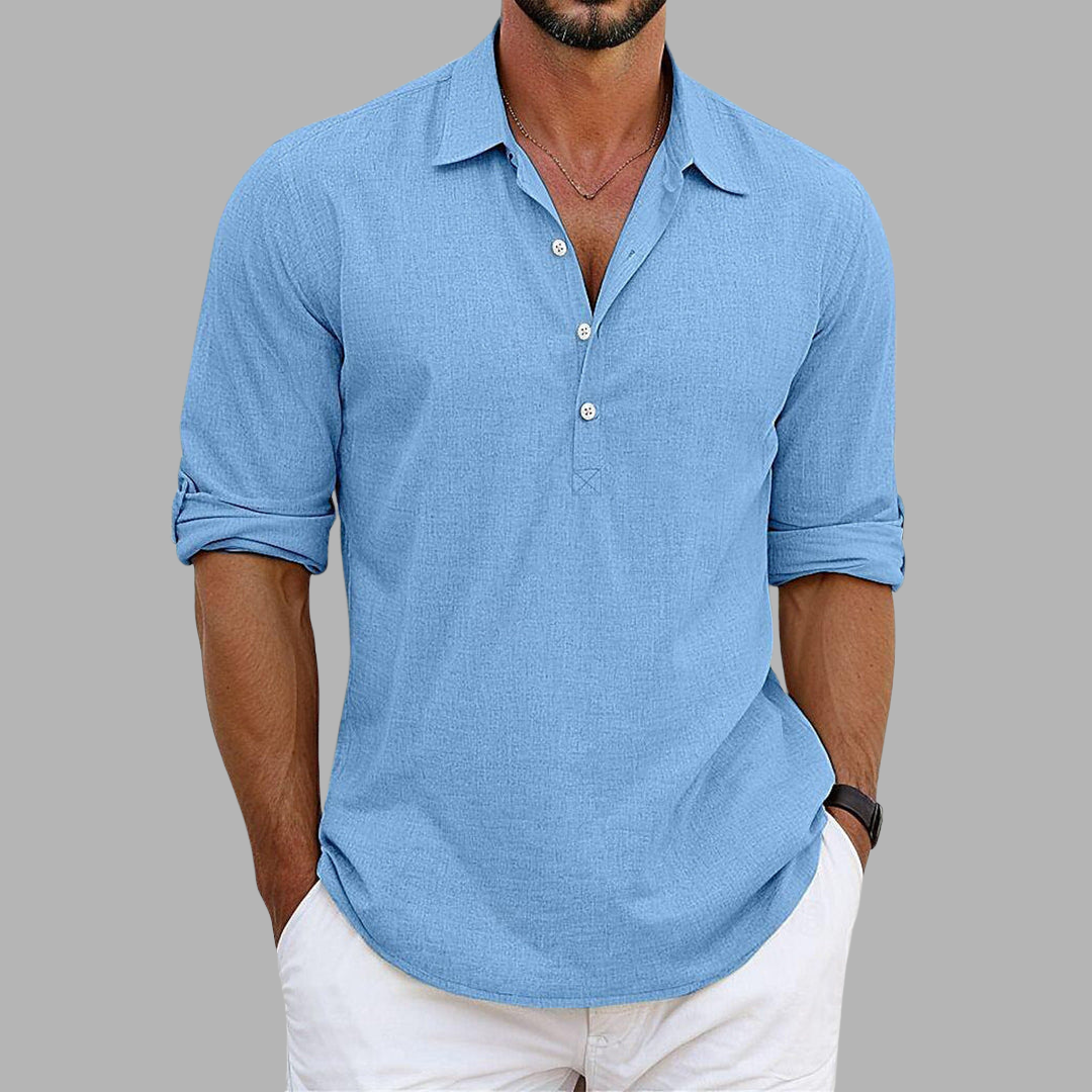 Andrew | Chemise Élégante En Lin Et Coton