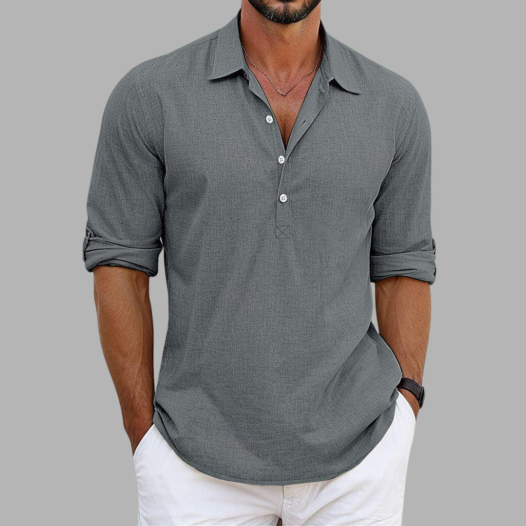 Andrew | Chemise Élégante En Lin Et Coton