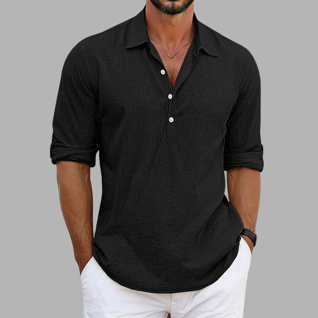 Andrew | Chemise Élégante En Lin Et Coton