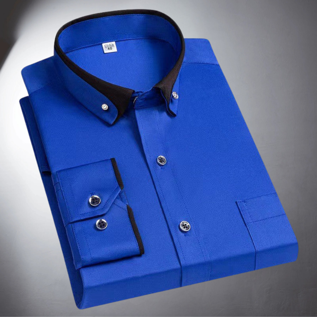 Matteo | Chemise Élégante À Col Contrasté