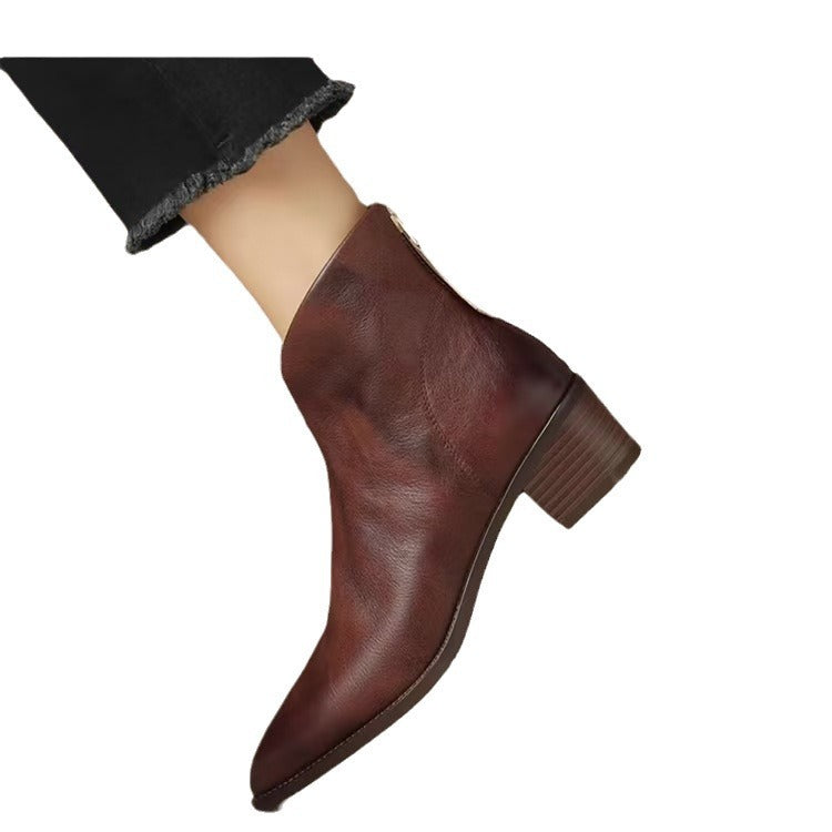 Bottines Britaniques à Talon Moyen - Piedis LTD Bottines Britaniques à Talon Moyen 0 Piedis LTD Velours Noir Plus / 35 Piedis LTD 0