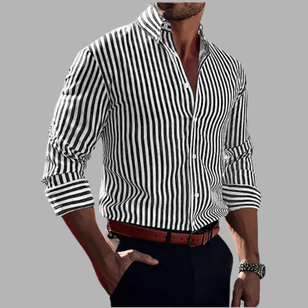 George | Chemise Rayée À Boutons Pour Élégance Et Confort