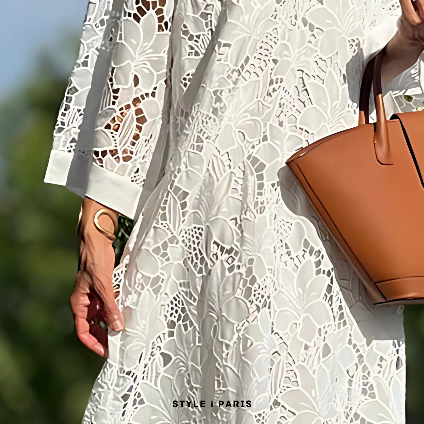 Lucille | Robe Oversize En Coton à Imprimé Artistique
