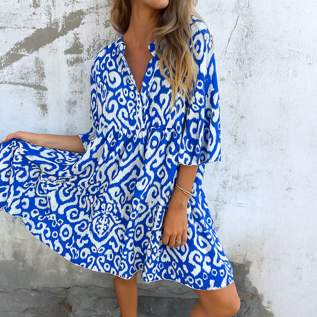 Maëlle | Robe Élégante À Col En V