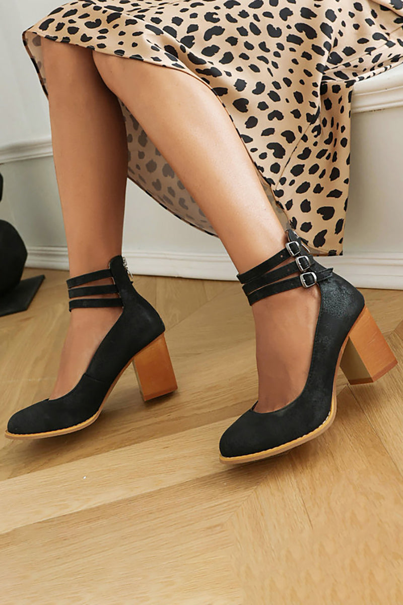 Criselda | Sandales Minimalistes À Talon Bloc Et Bride Cheville