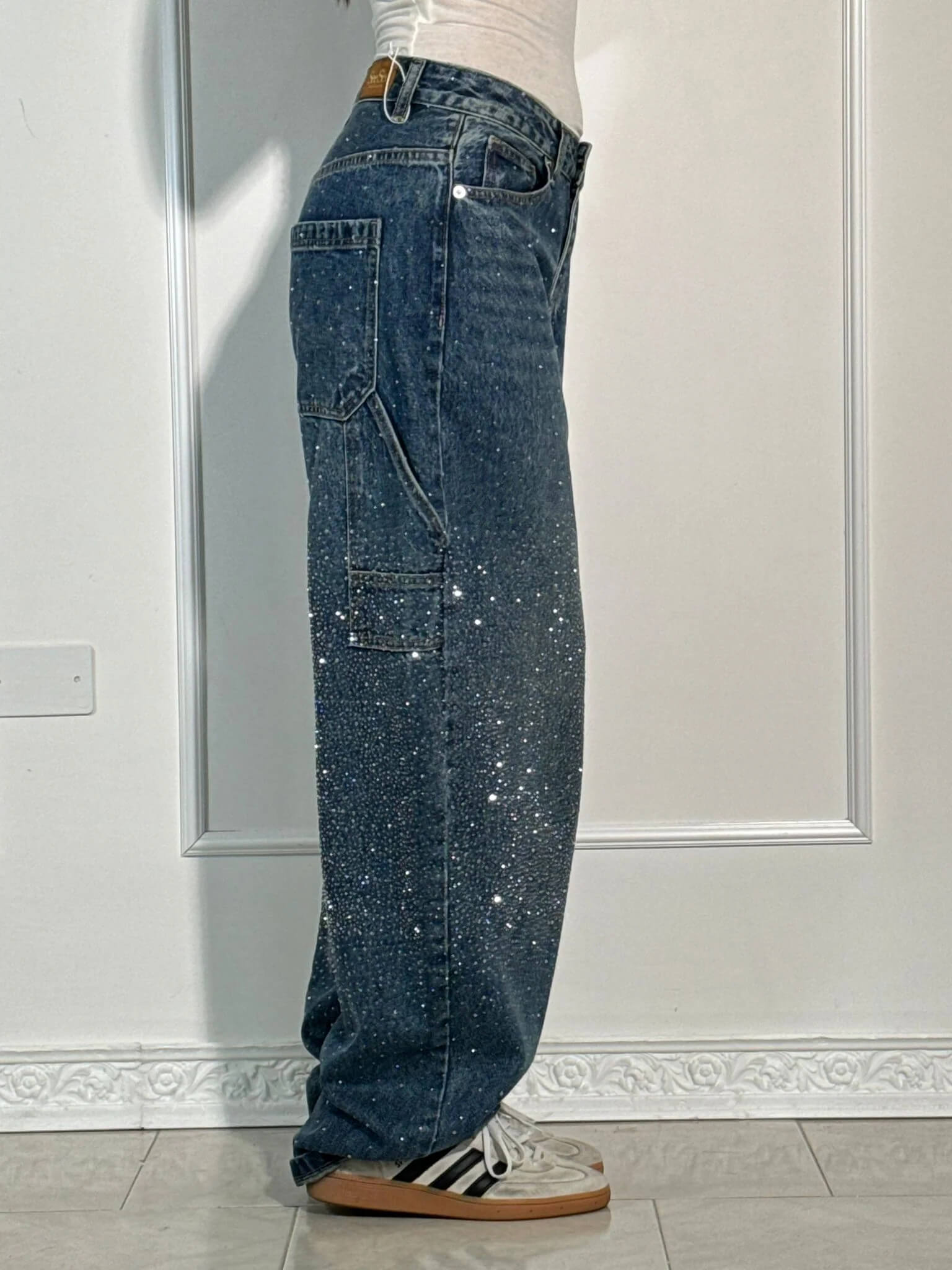 Calypso | Pantalon Taille Haute Jambes Larges Avec Poches