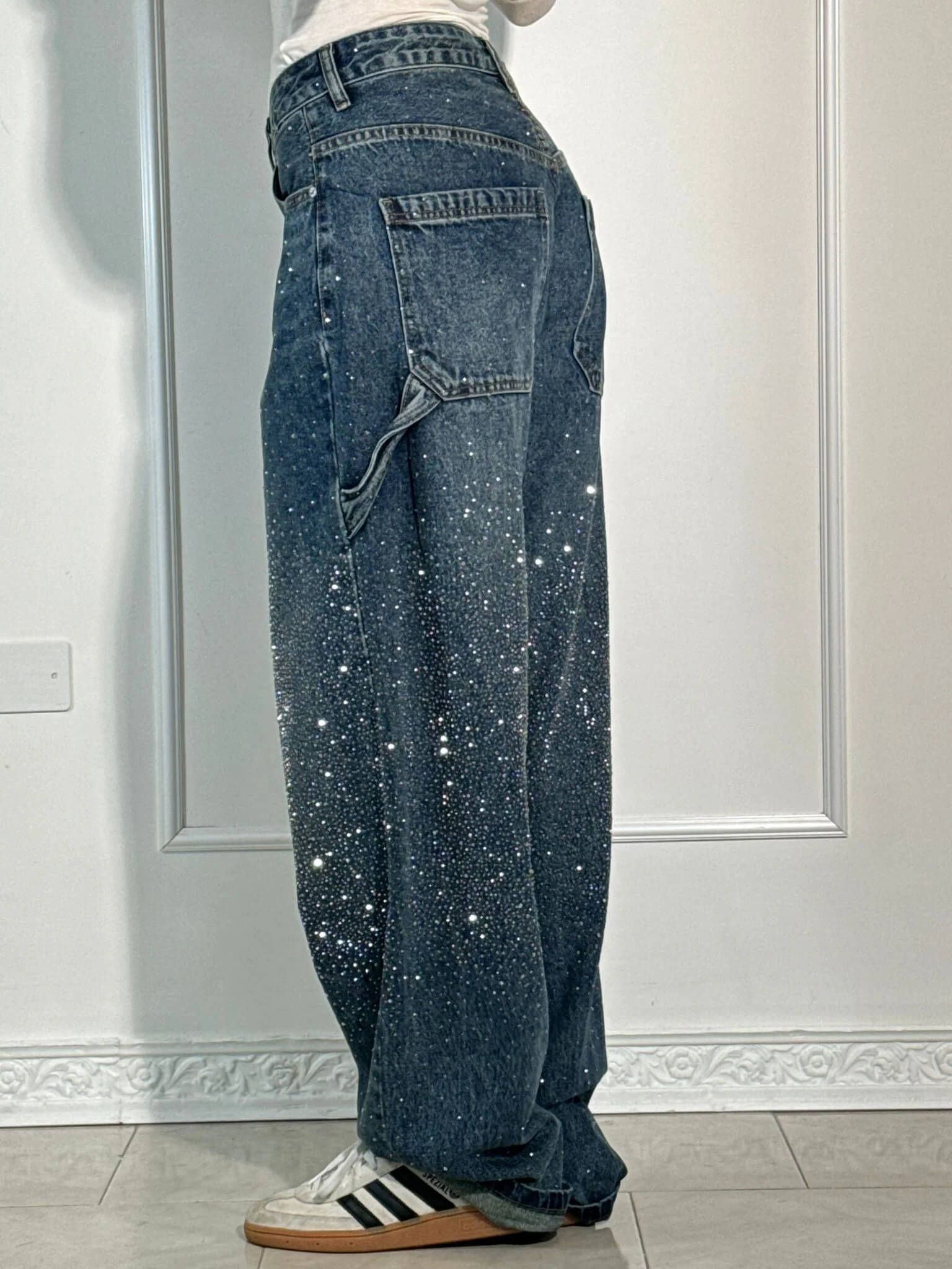 Calypso | Pantalon Taille Haute Jambes Larges Avec Poches