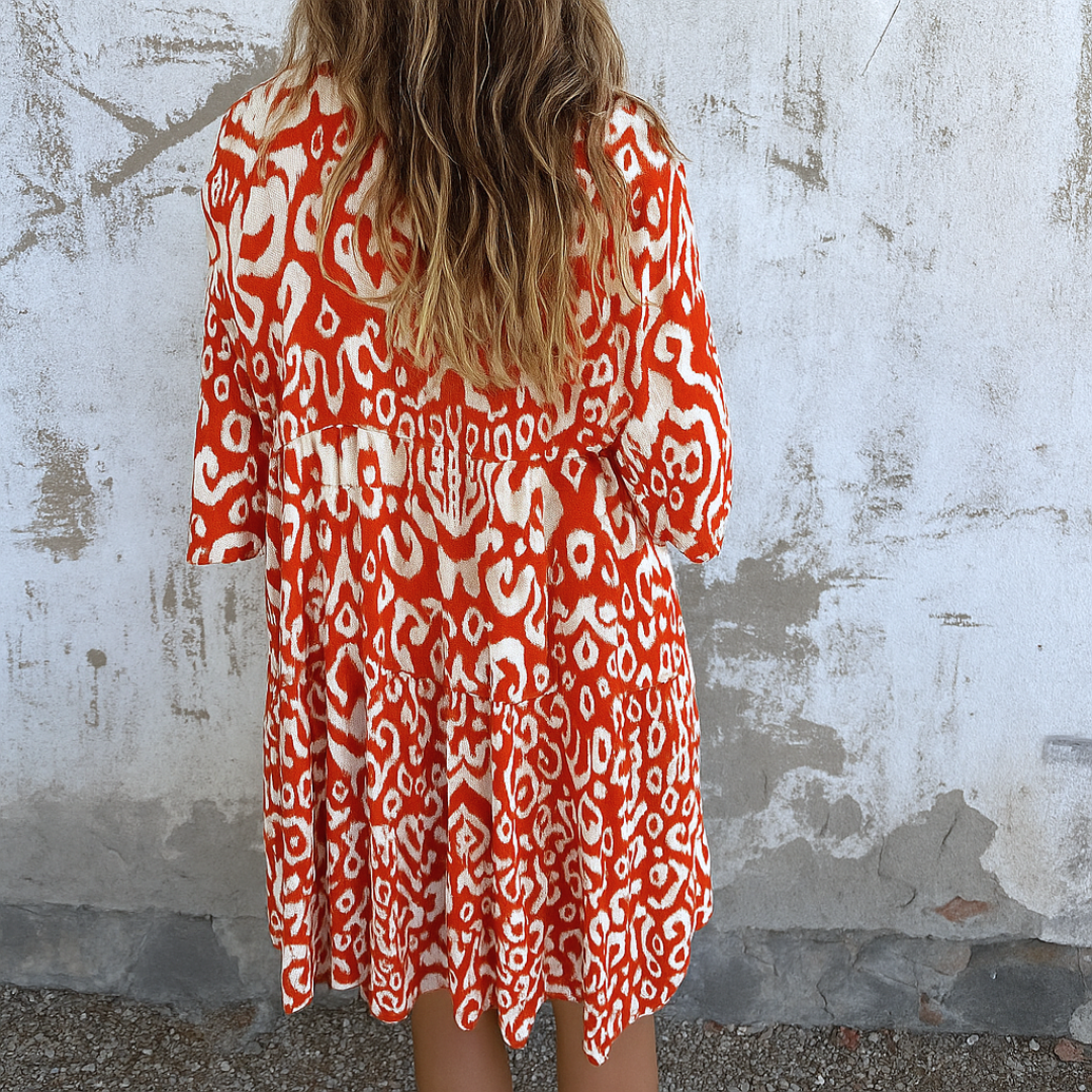 Maëlle | Robe Élégante À Col En V