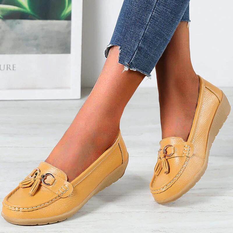 Aaliyah | Mocassins En Cuir Orthopédiques Pour Femme