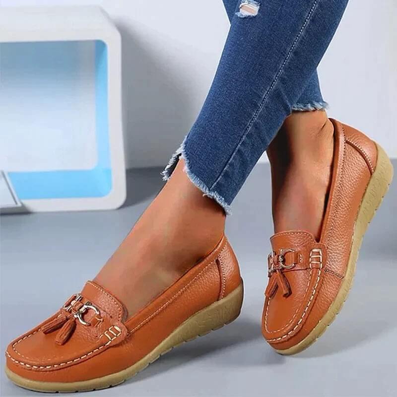 Aaliyah | Mocassins En Cuir Orthopédiques Pour Femme