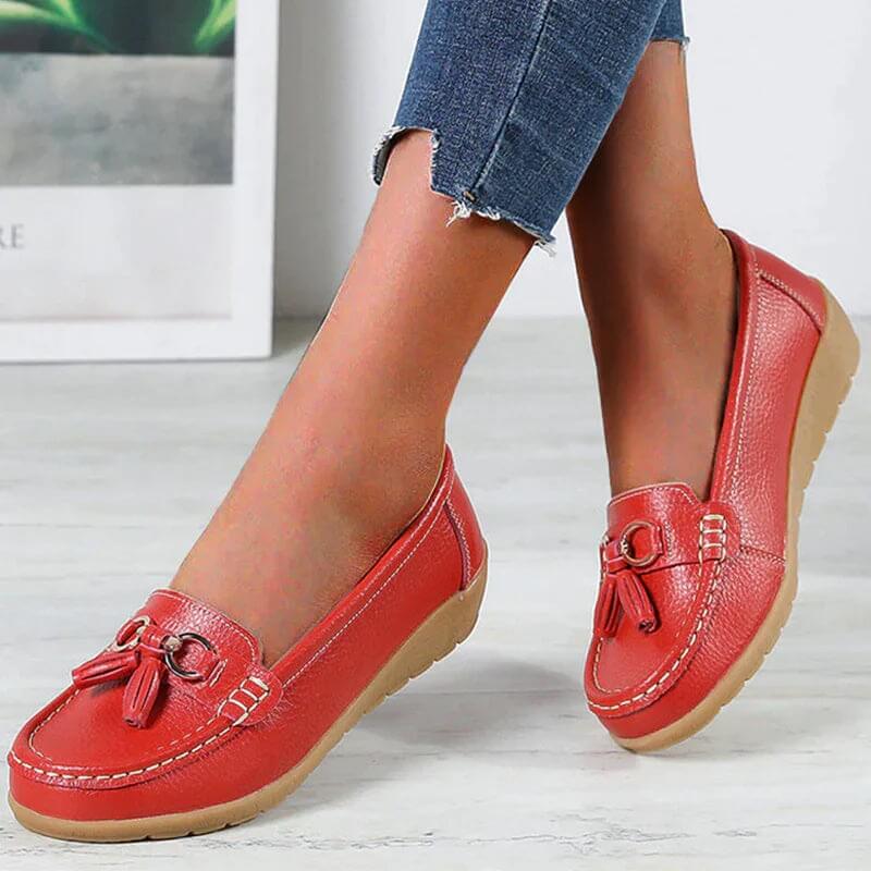 Aaliyah | Mocassins En Cuir Orthopédiques Pour Femme