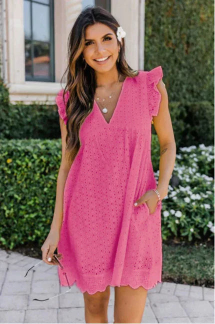 Francine | Robe En Dentelle Avec Poches