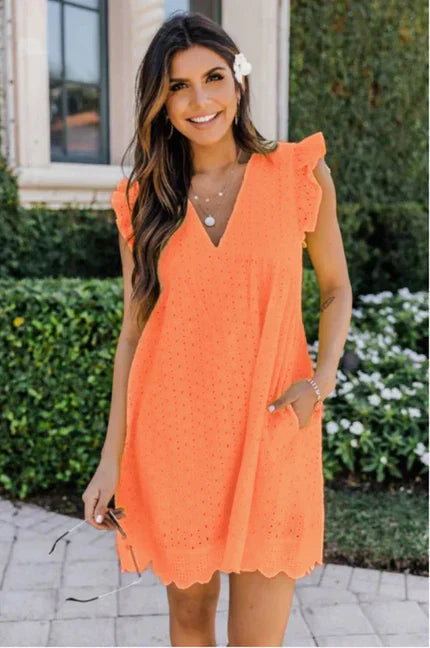 Francine | Robe En Dentelle Avec Poches