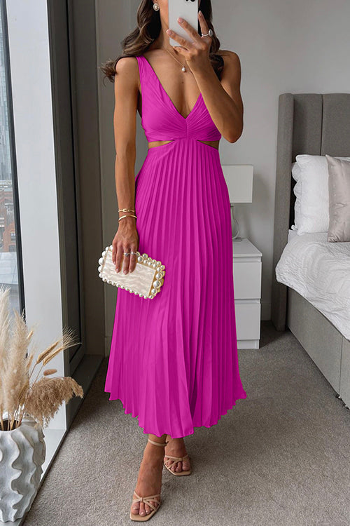 Elsa - Robe Maxi Plissée