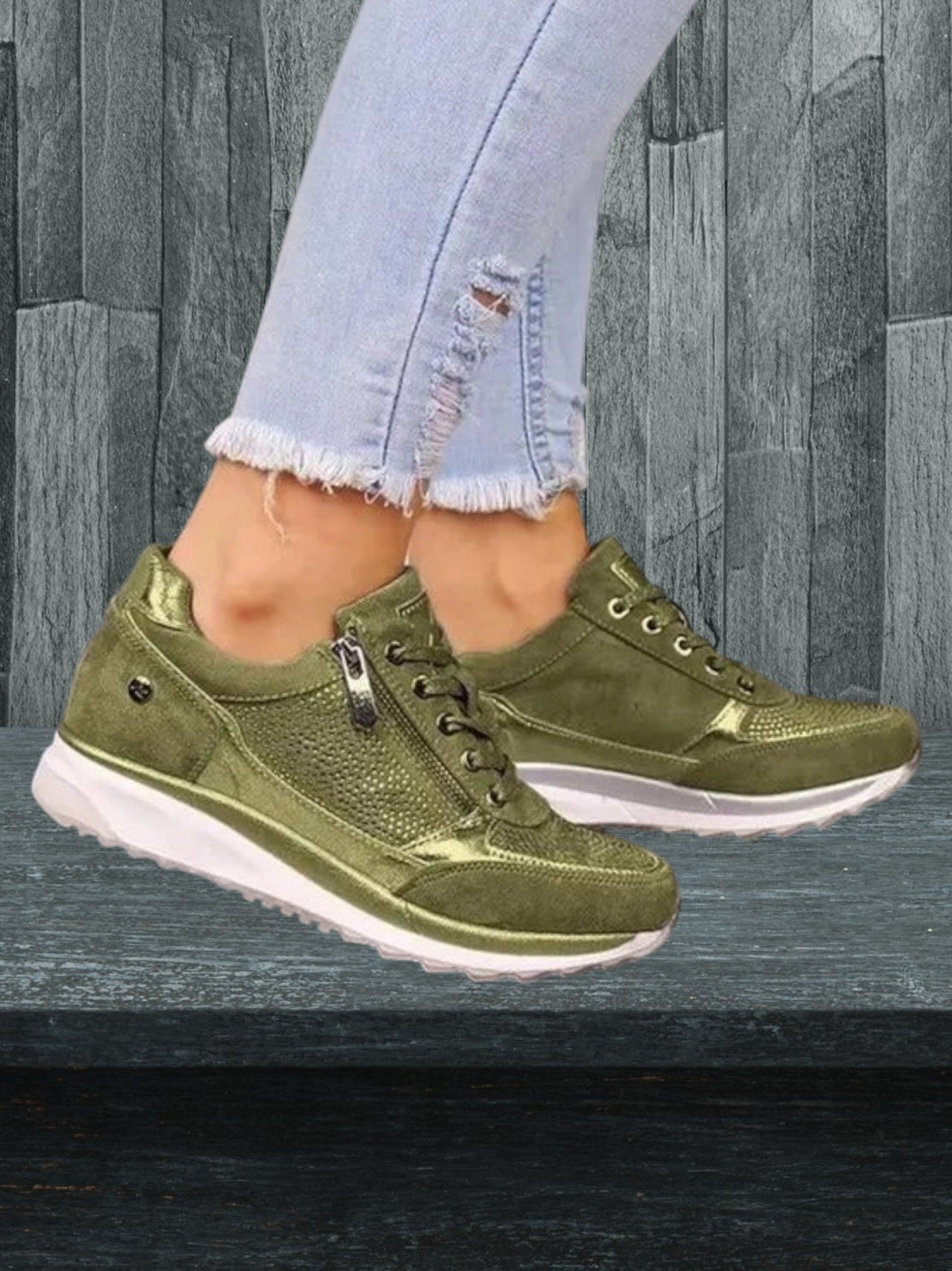 Lindy | Baskets Orthopédiques Zippées Pour Femme À Maintien Léger