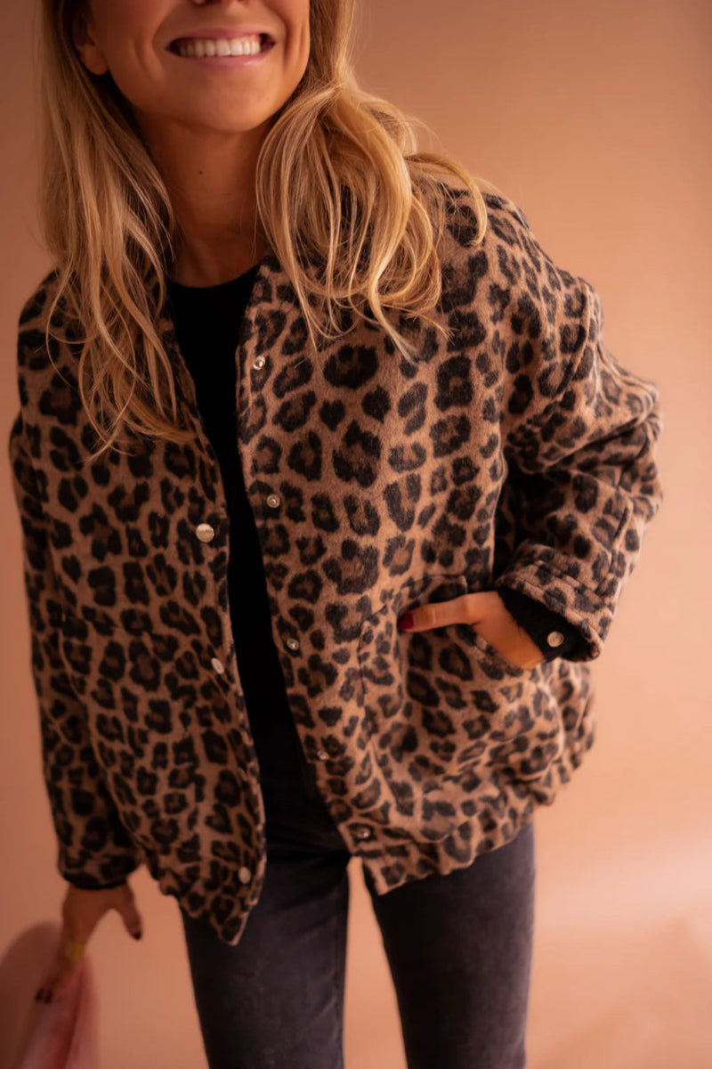 Veste Bomber Léopard