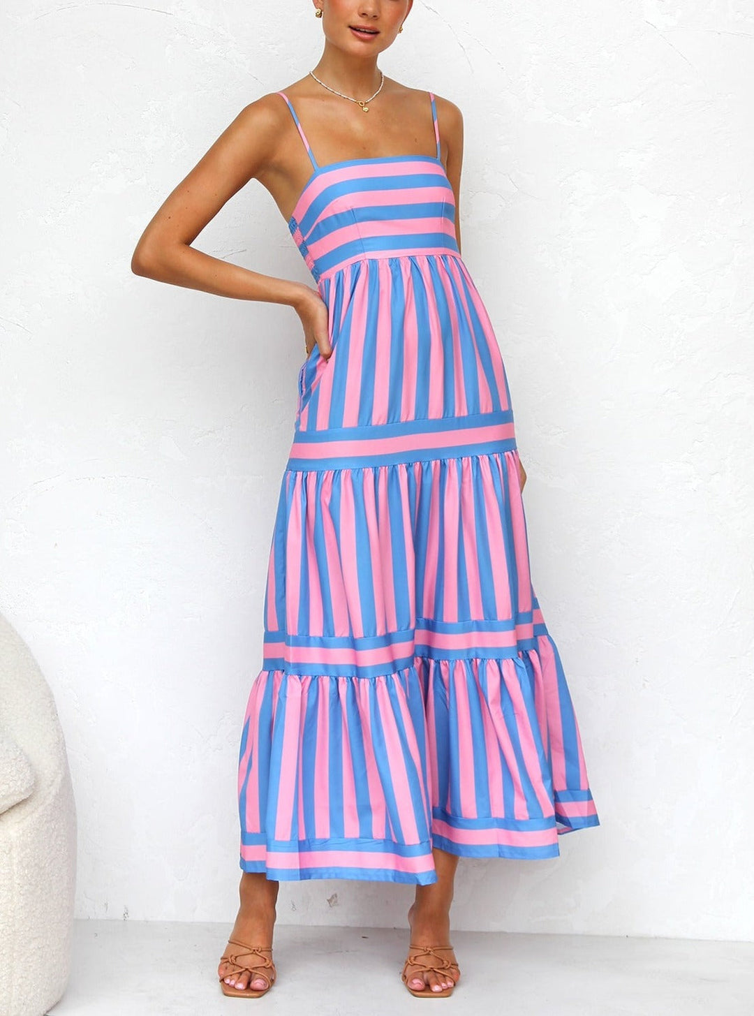 Solena | Robe Longue À Bretelles Fines