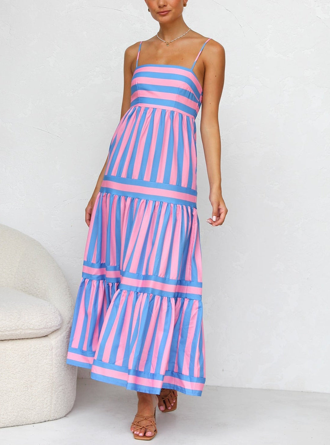 Solena | Robe Longue À Bretelles Fines