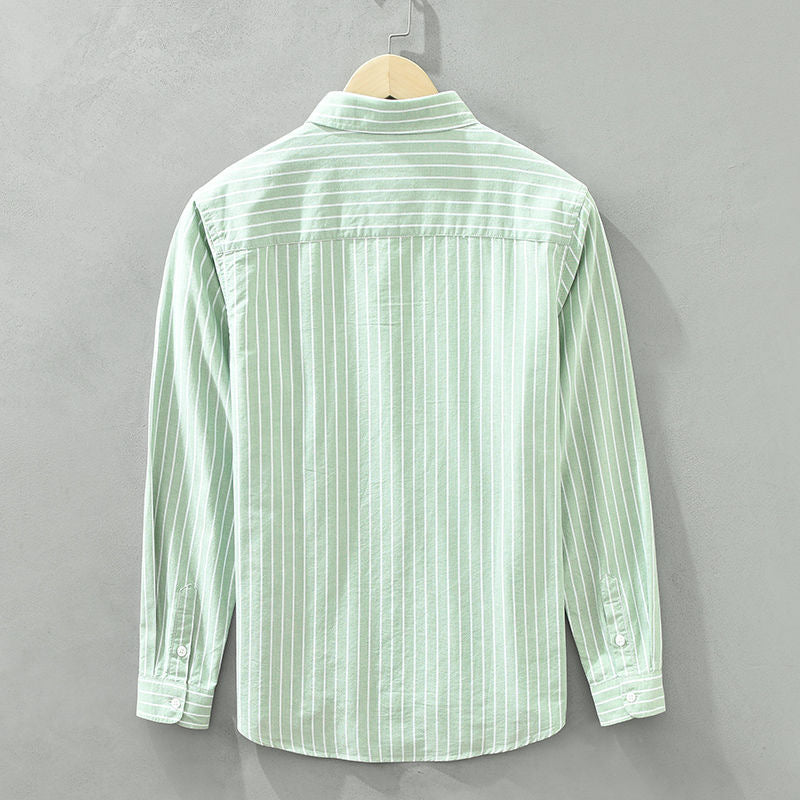 Maréa | Chemise D’Été En Lin Rayé Haut De Gamme