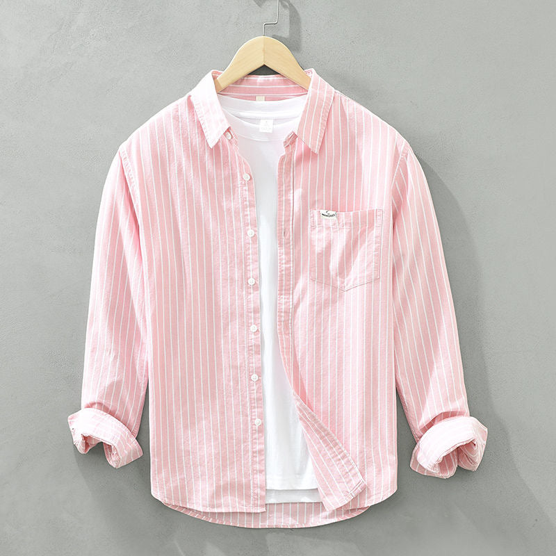 Maréa | Chemise D’Été En Lin Rayé Haut De Gamme