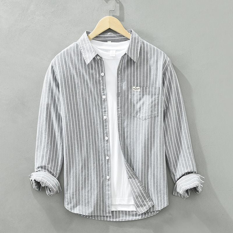 Maréa | Chemise D’Été En Lin Rayé Haut De Gamme