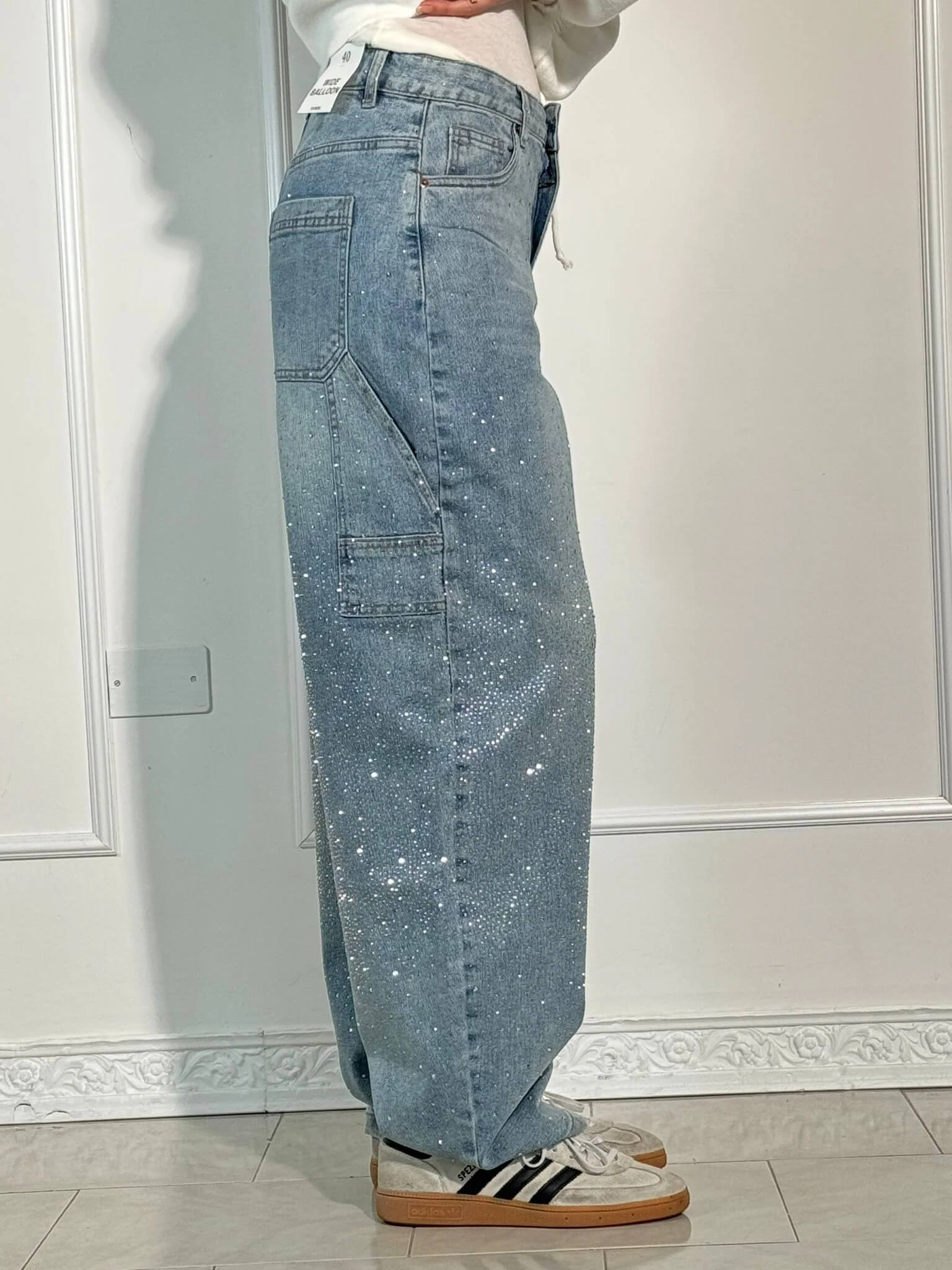 Calypso | Pantalon Taille Haute Jambes Larges Avec Poches