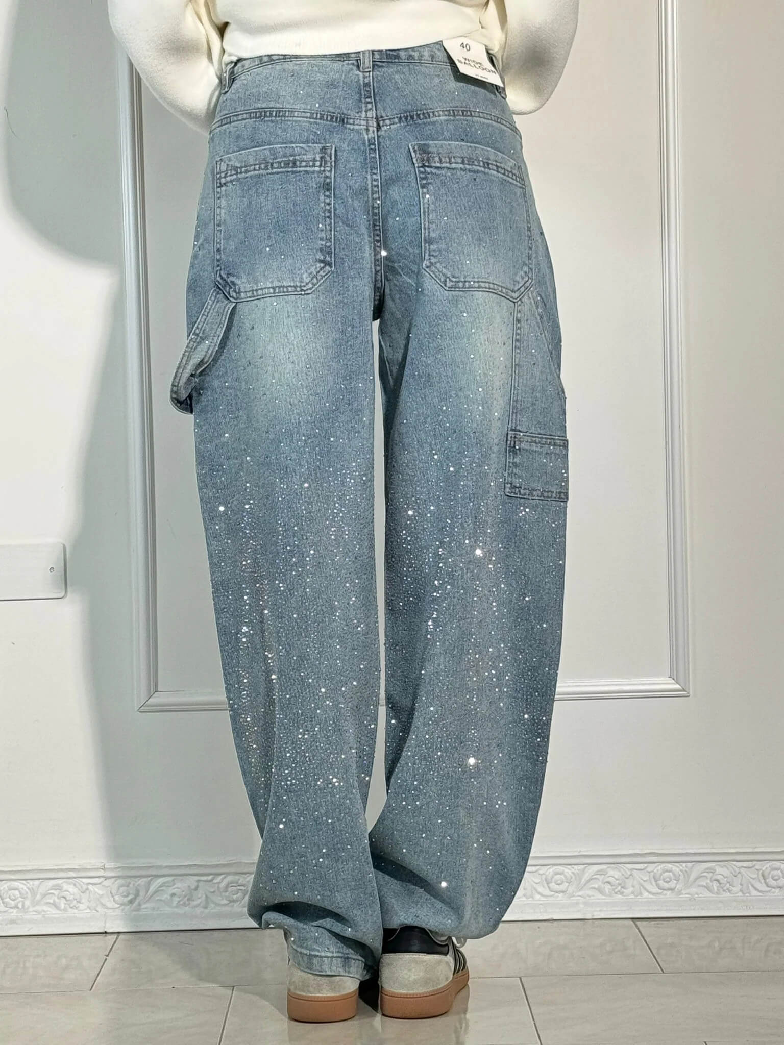 Calypso | Pantalon Taille Haute Jambes Larges Avec Poches