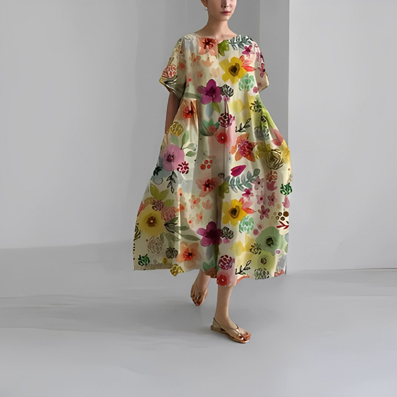 Amélie | Robe Bohème À Fleurs