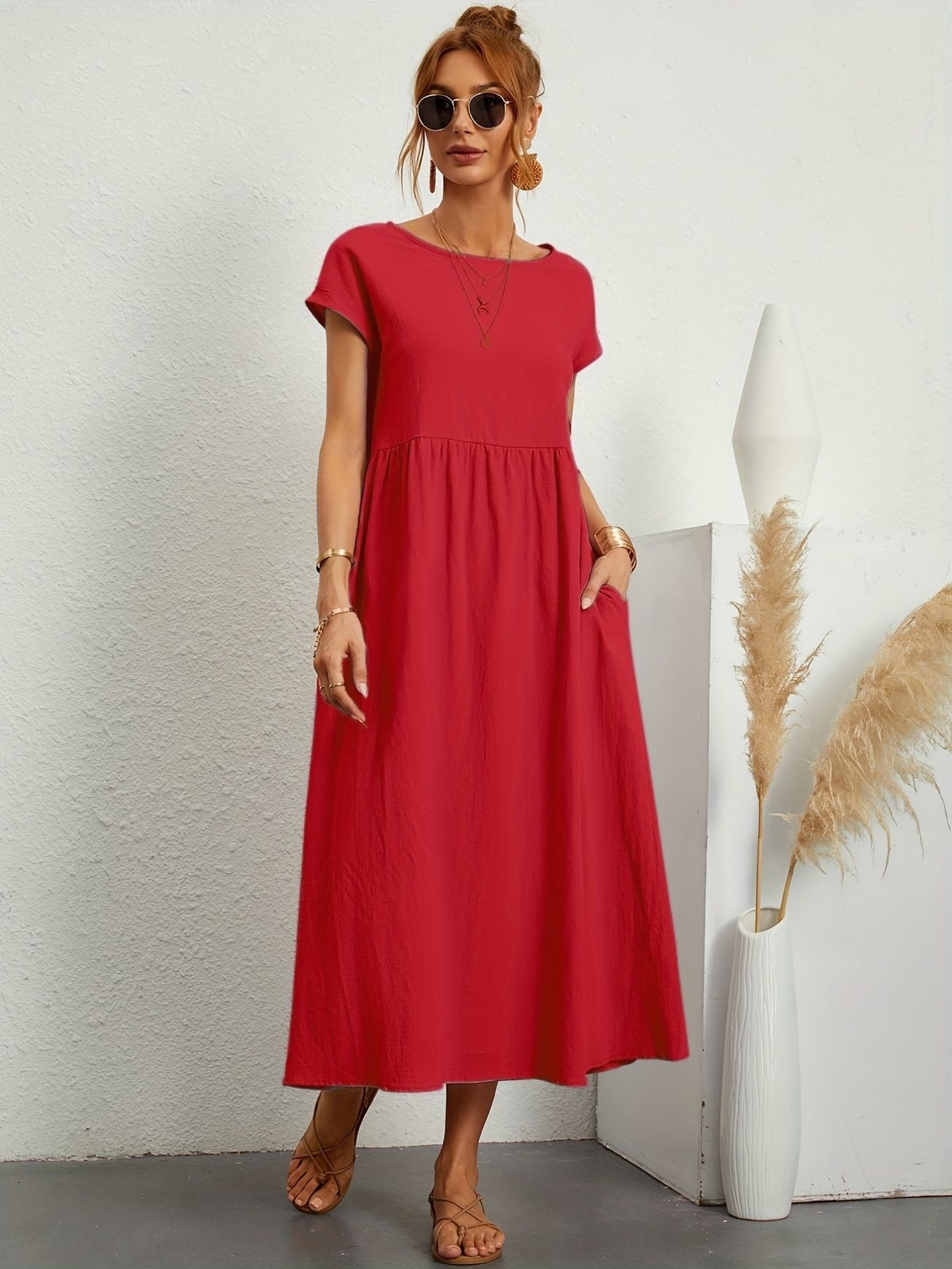 Greta | Robe Élégante En Lin