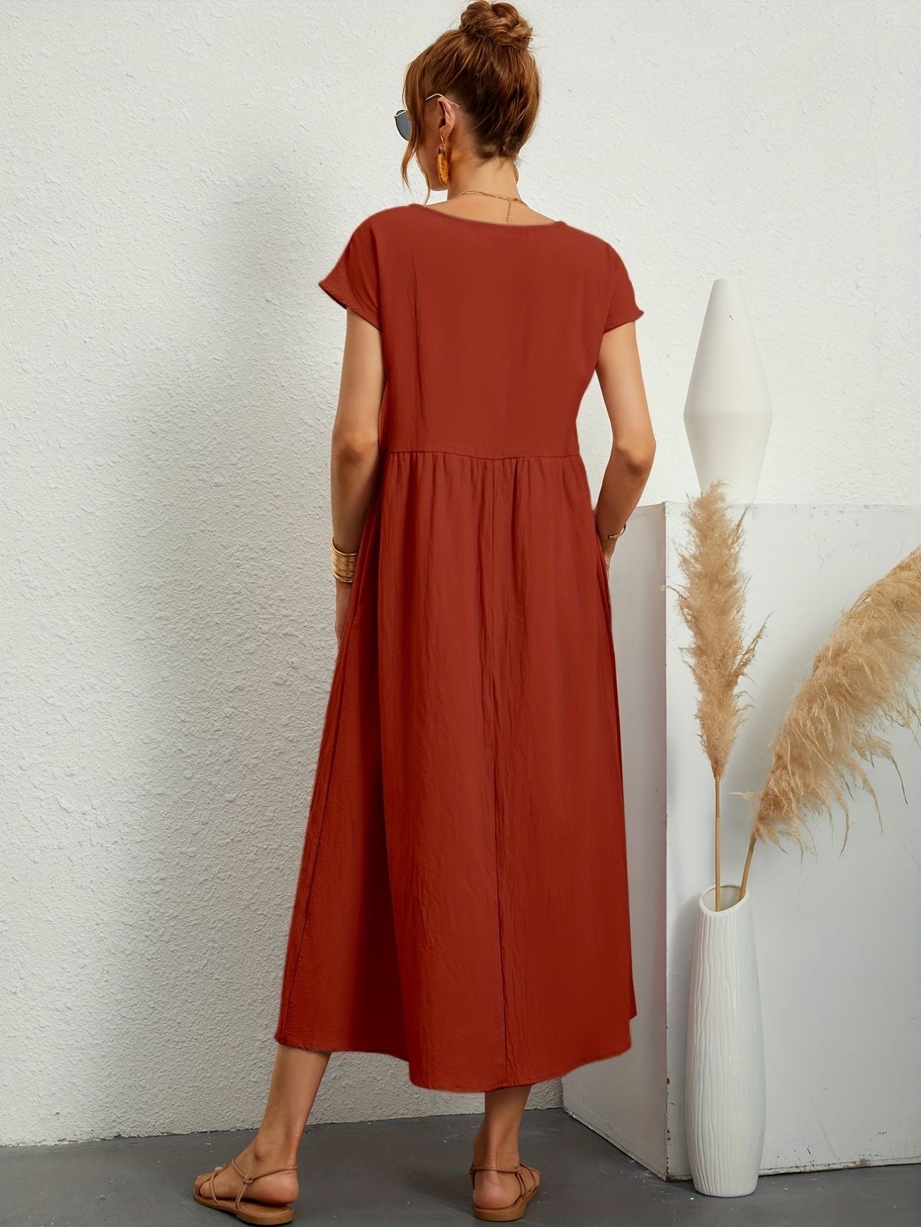 Greta | Robe Élégante En Lin