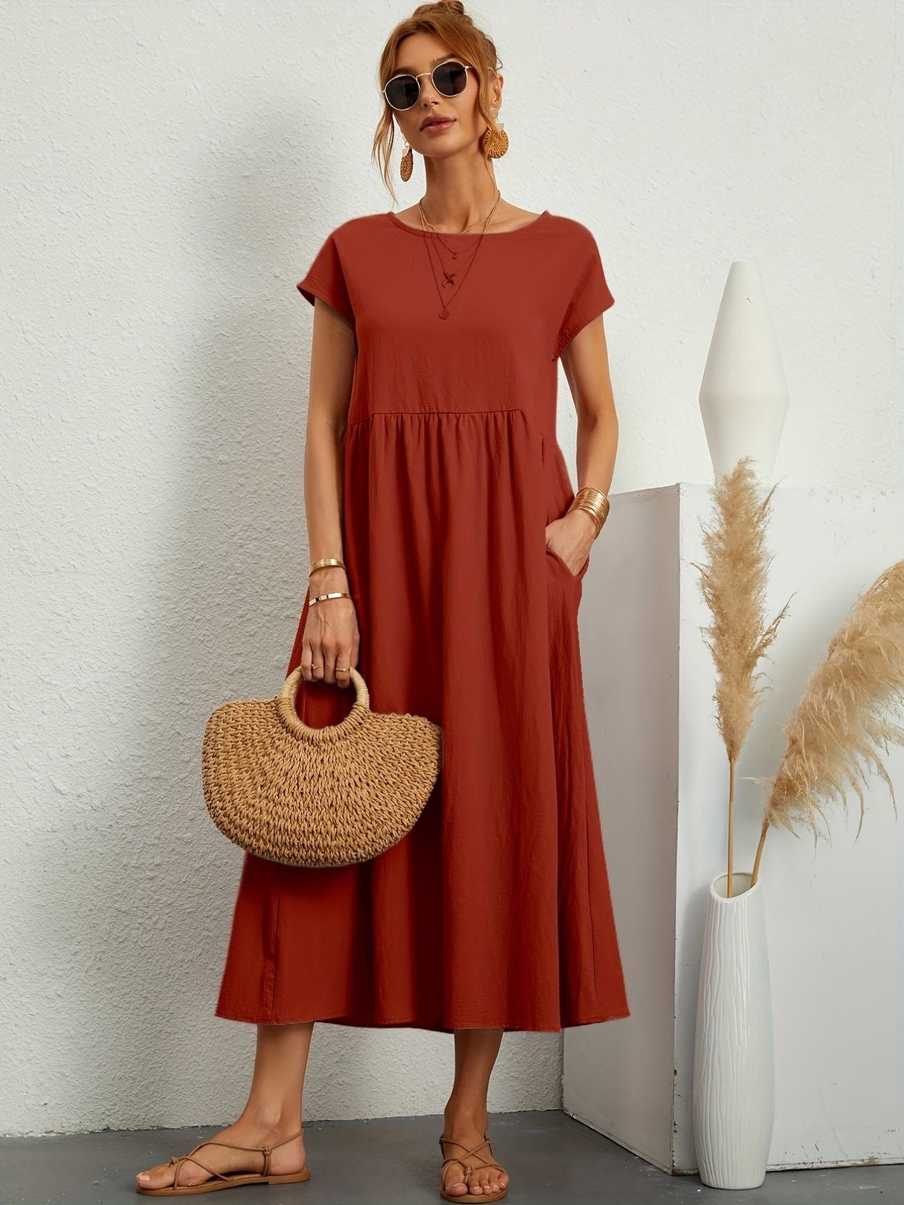 Greta | Robe Élégante En Lin