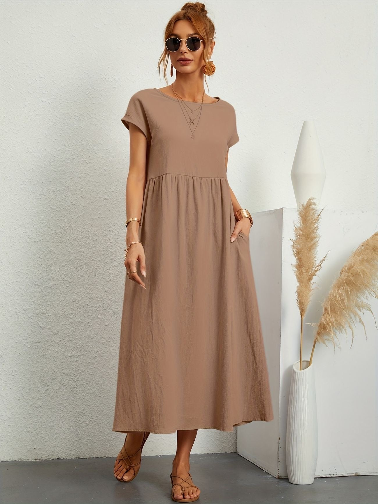 Greta | Robe Élégante En Lin