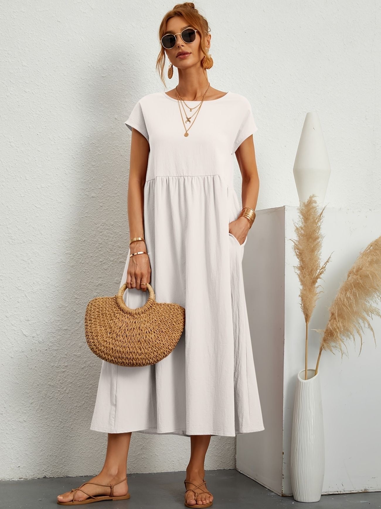 Greta | Robe Élégante En Lin
