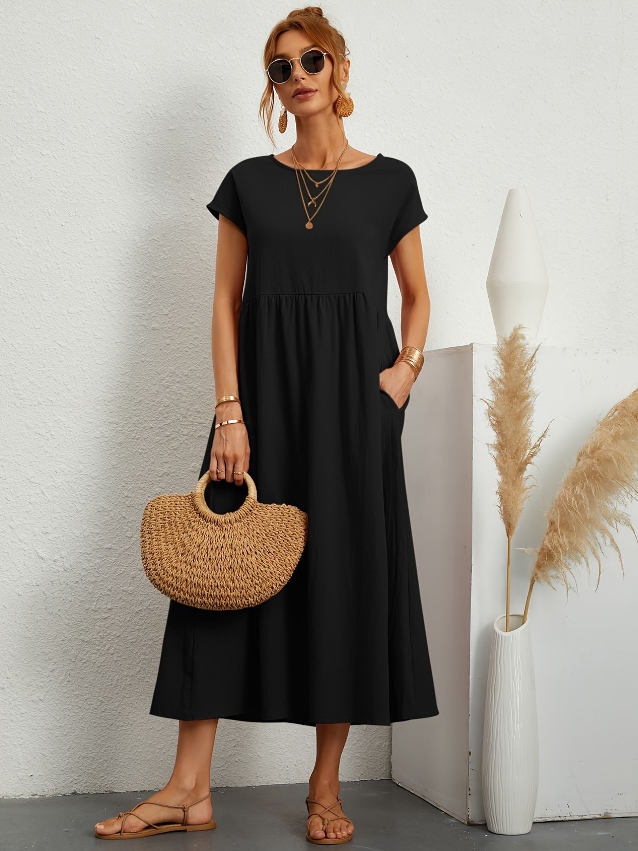 Greta | Robe Élégante En Lin