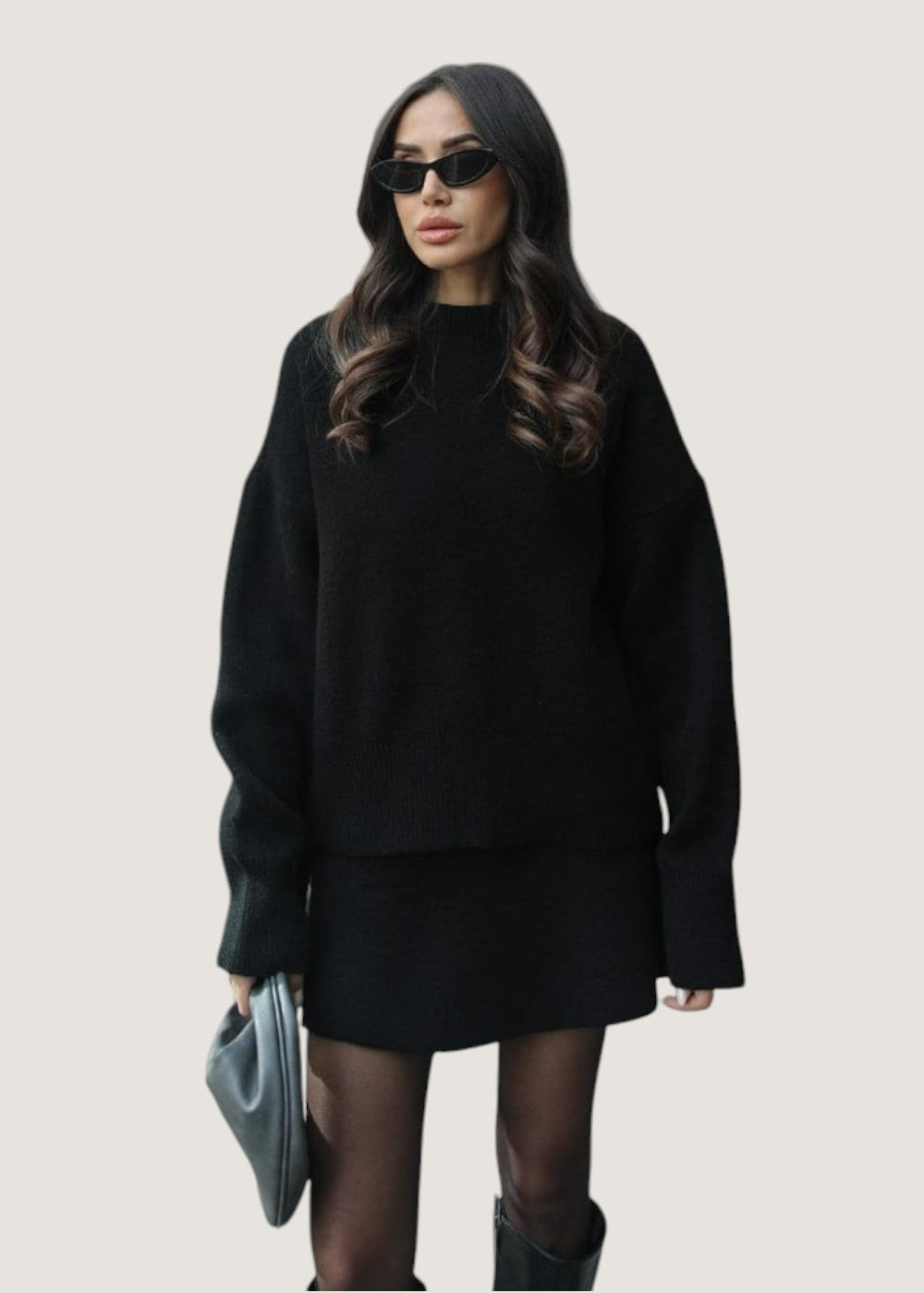 Gina | Ensemble Tricot Douillet Pour L’Hiver Avec Jupe Et Pull