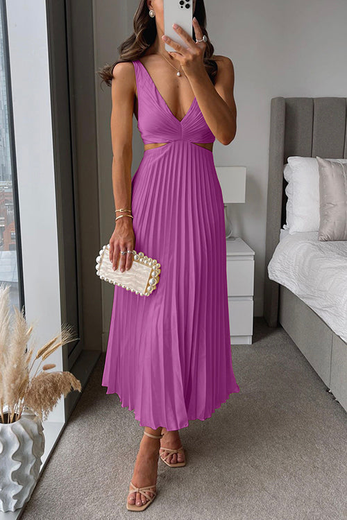 Elsa - Robe Maxi Plissée